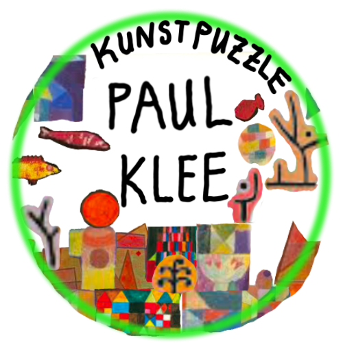 Paul Klee Kunstpuzzle, kostenfreies Lernspiel für Kinder bei „Clever macht Spaß!“, Themenbereich Kunst und Collage, Button